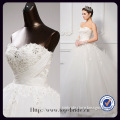 S613 Real Romantic Princess Ball Gown Wedding Dress With Sweetheart Neckline